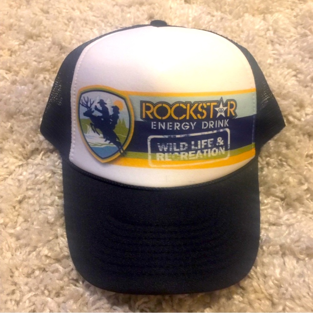 RockStar energy drink trucker ball cap New